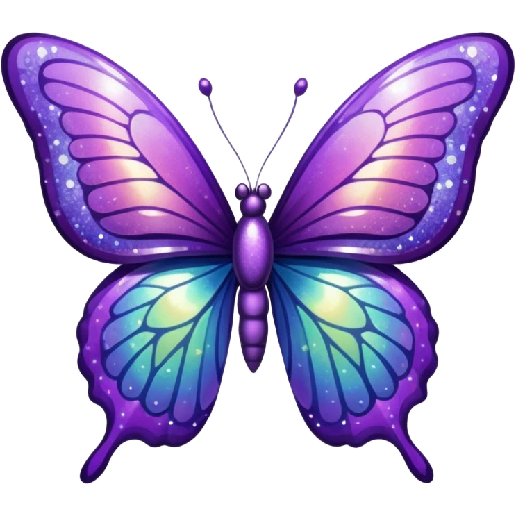 glitter butterfly emoji