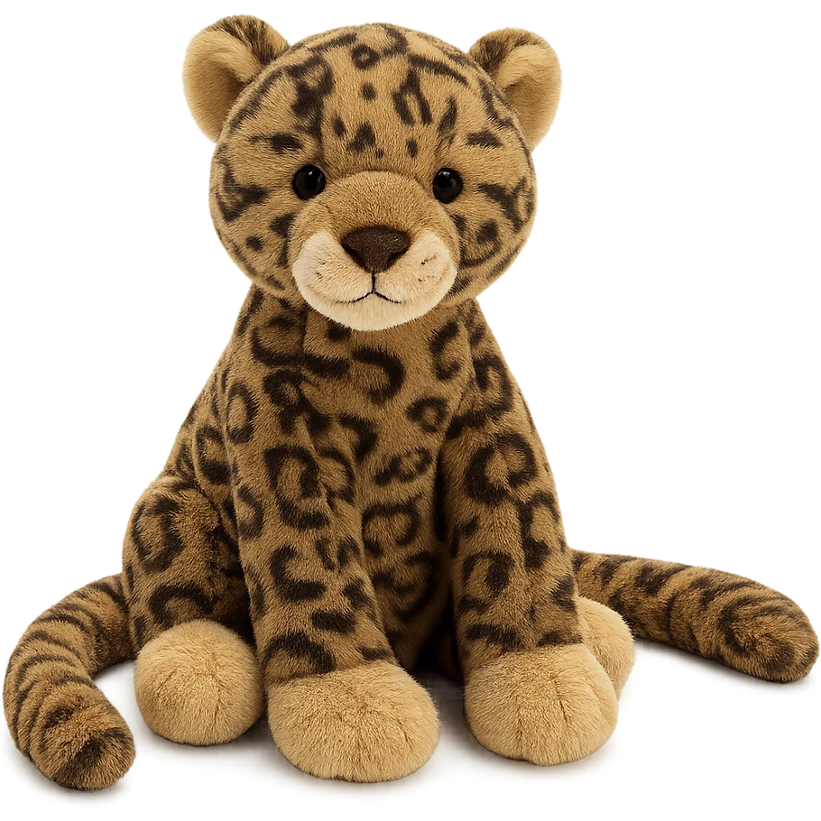 clouded leopard jellycat stuffed plush emoji