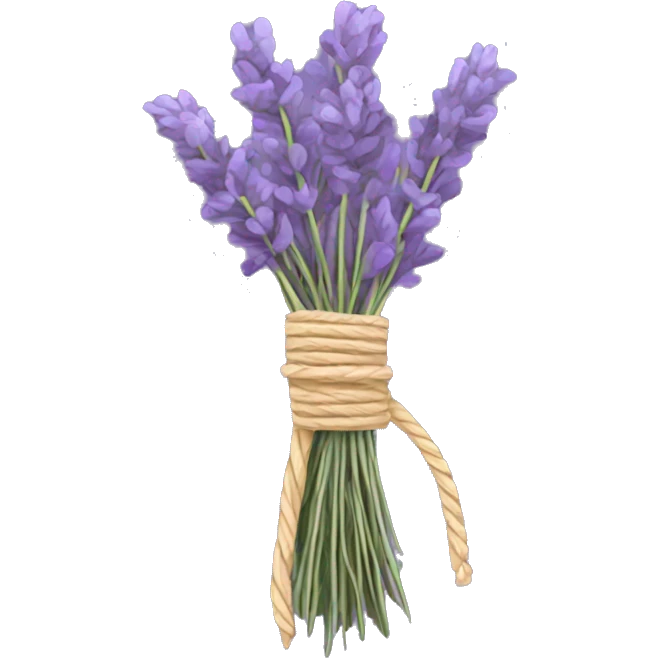 Dried lavender wrapped in twine emoji