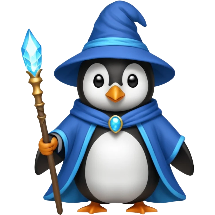 Penguin Wizard emoji