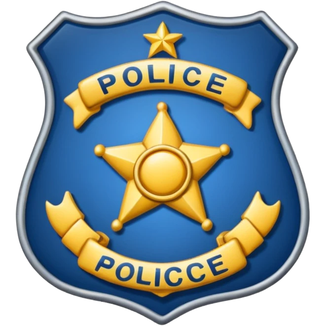 Police badge emoji