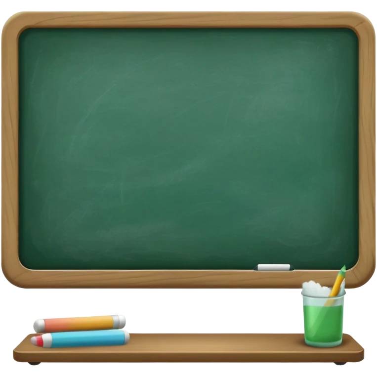 blackboard with chalk emoji