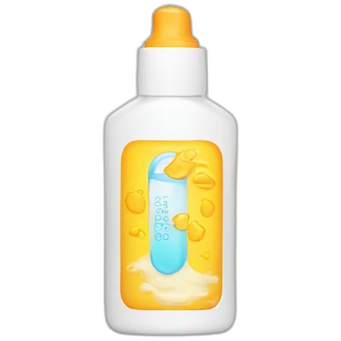 Sunscreen bottle emoji