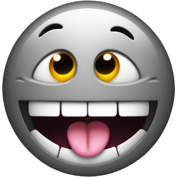Smiley face jaw drop emoji