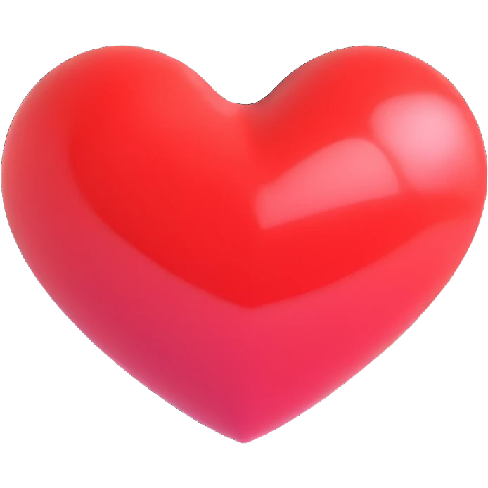 heart with a glossy finish emoji