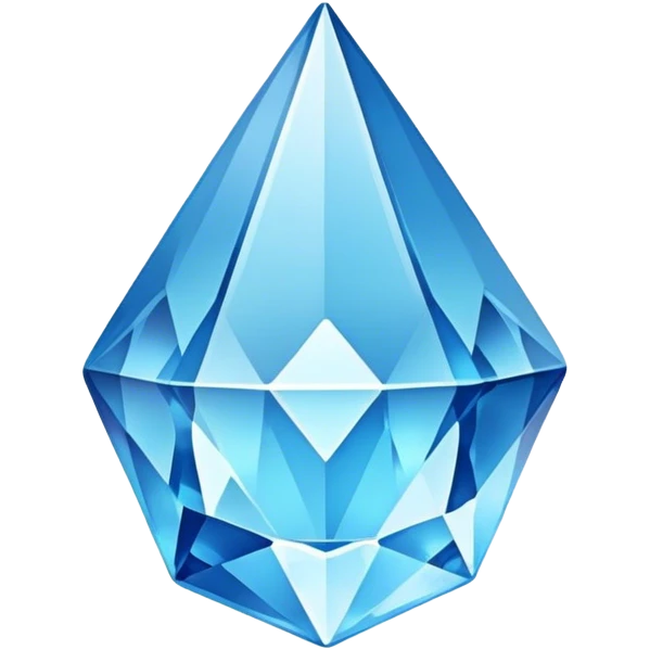blue crystal diamond emoji