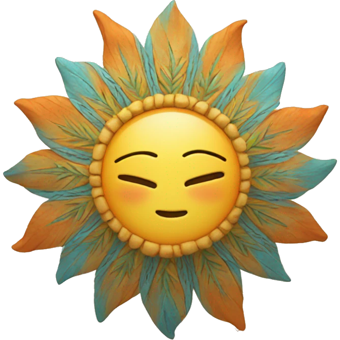 boho sun emoji