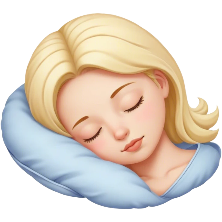 Chica dormida emoji