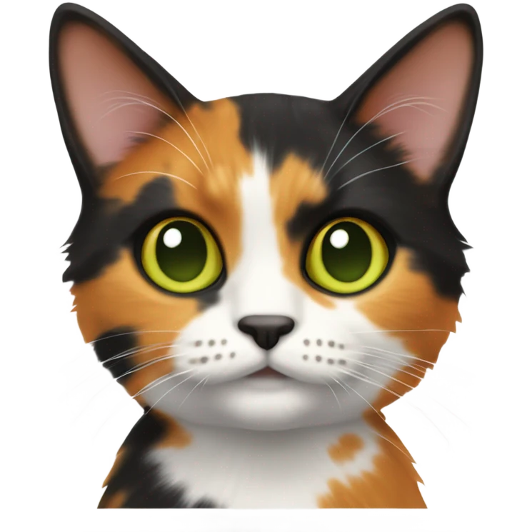 A calico cat emoji
