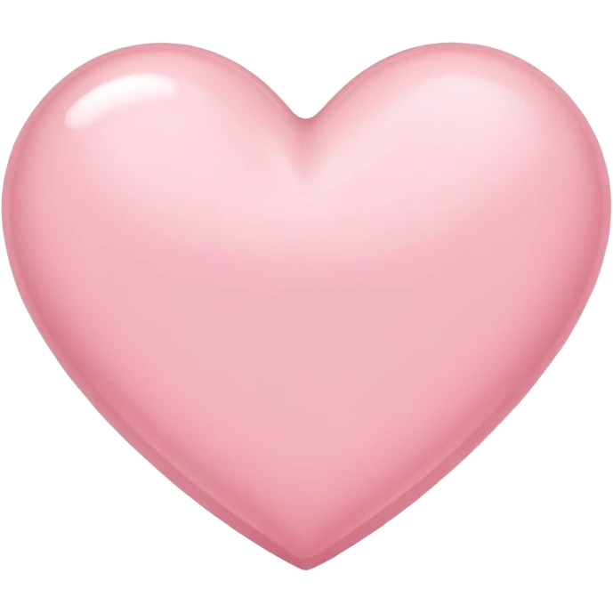 light pink heart  emoji