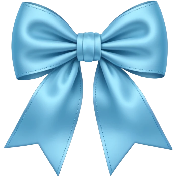 Light blue bow emoji