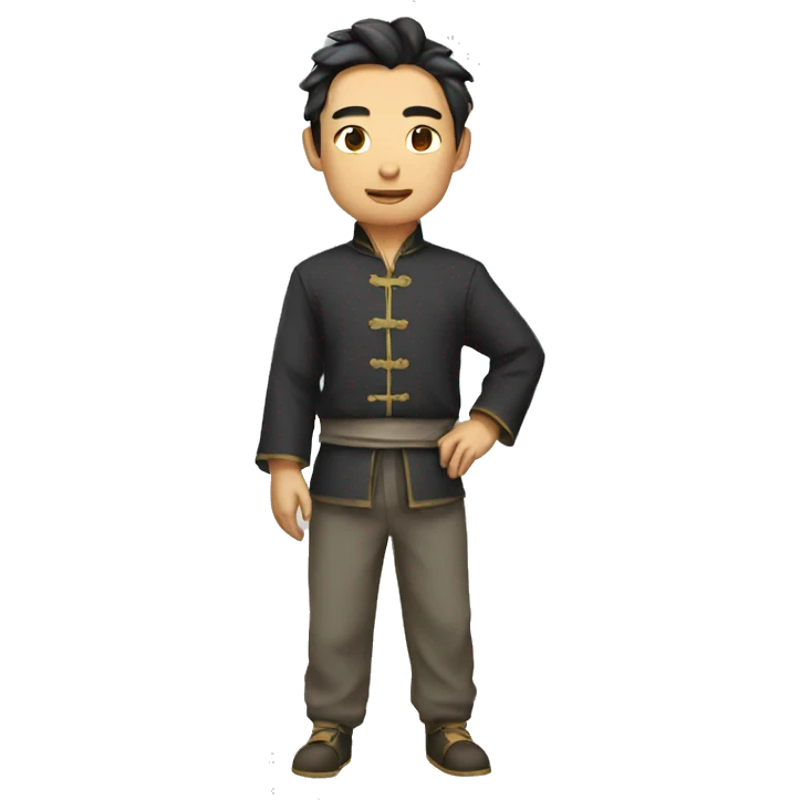 Dragón negro chino emoji
