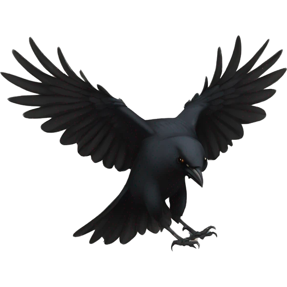 Crow attack  emoji