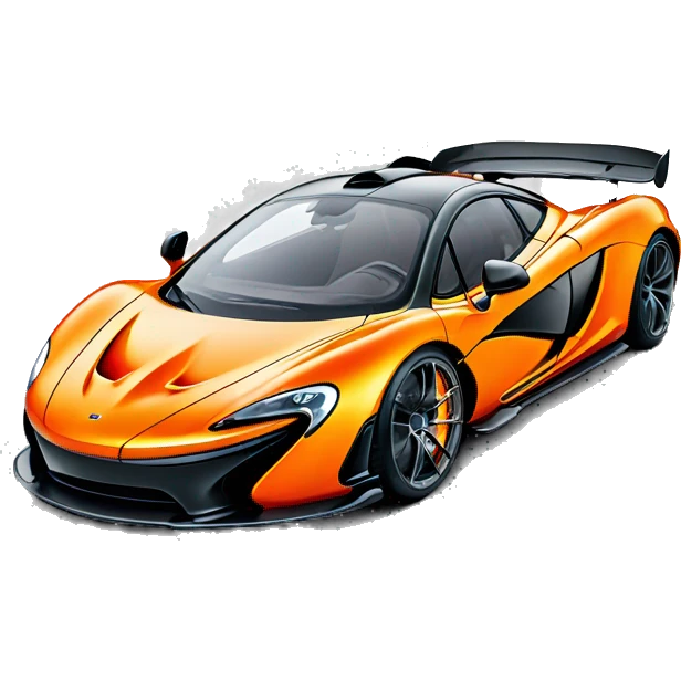 Mclaren P1 in orange emoji