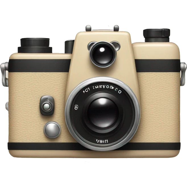 Vintage beige camera emoji