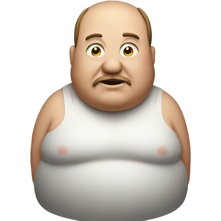 Fat man emoji