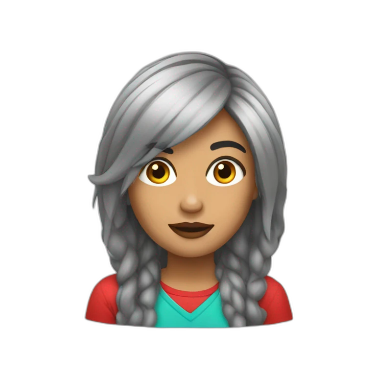 cabello rojo emoji