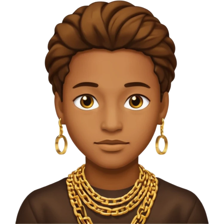 Make the rich face with chains emoji