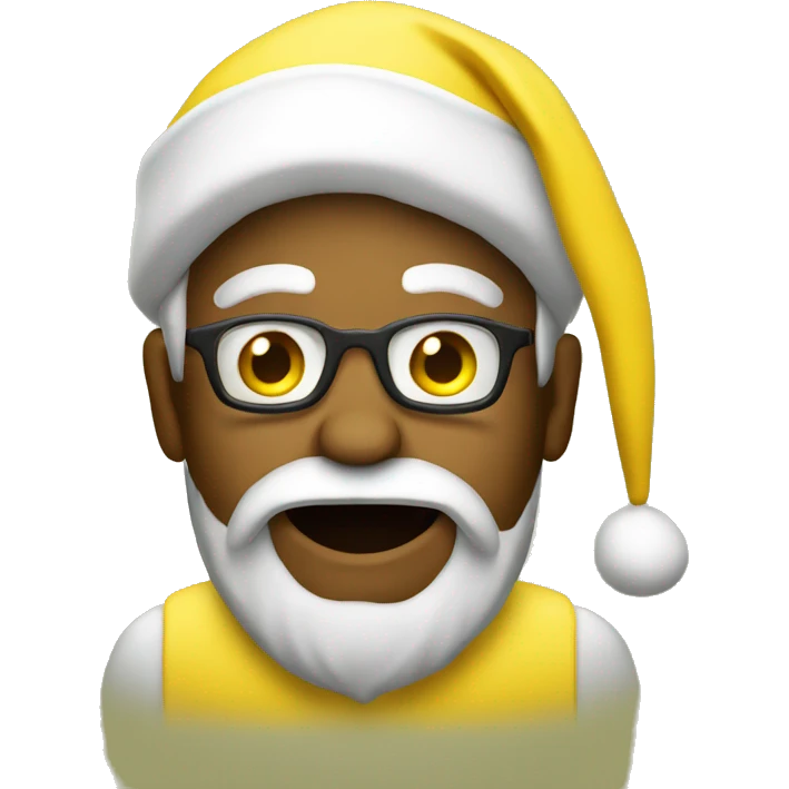 Santa in all yellow  emoji