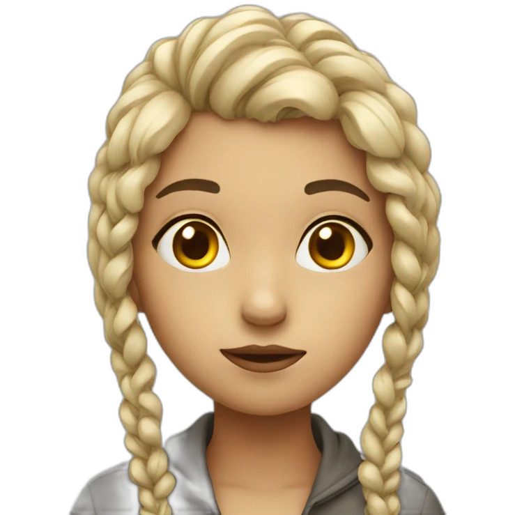 Thinking girl emoji