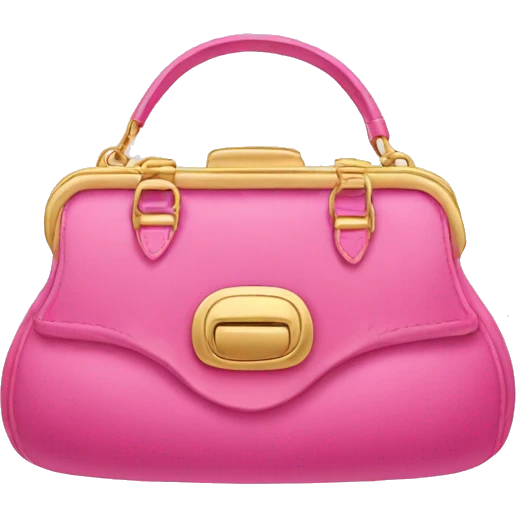 pink and gold purse emoji