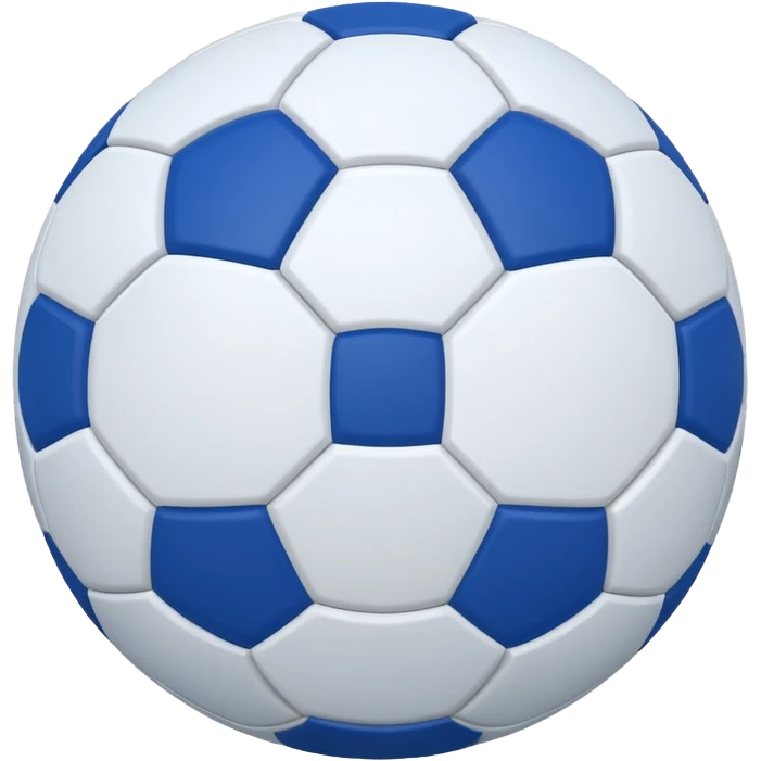 soccer ball with blue and white panels emoji