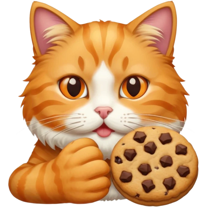 Gato comiendo galletas emoji