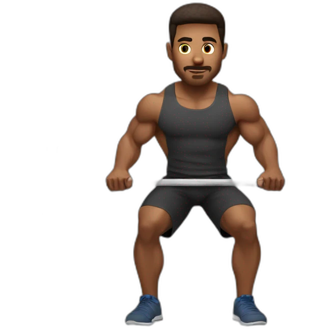 barbell squat male emoji