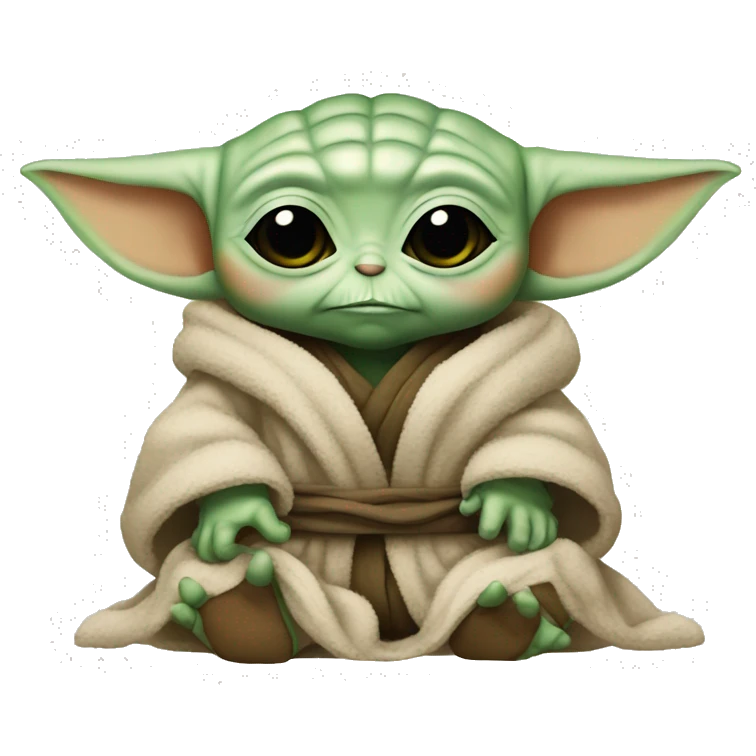 Baby yoda dormindo emoji