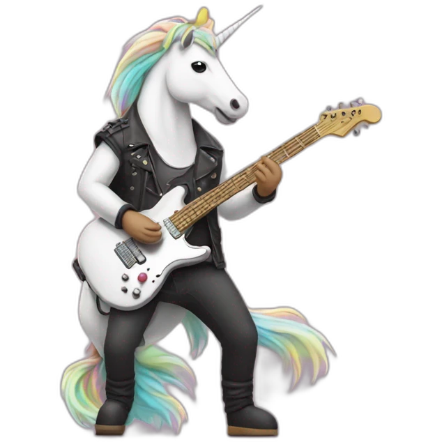 licorn guitarist emoji