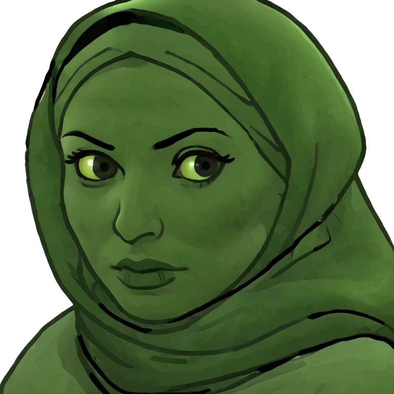 Iraqi woman intense emoji