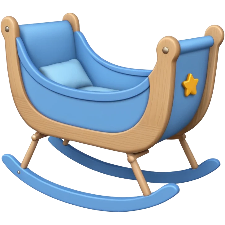 baby cradle blue emoji