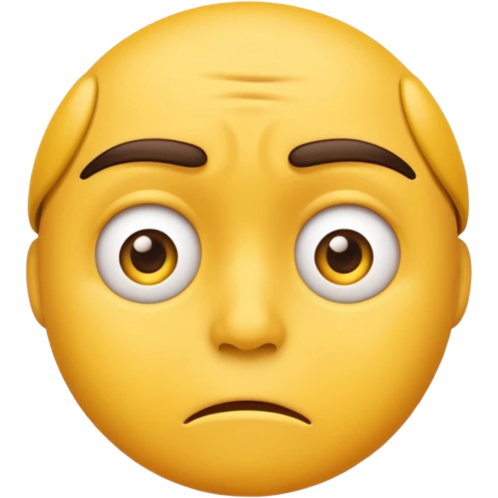 worried emoji face from WhatsApp emoji