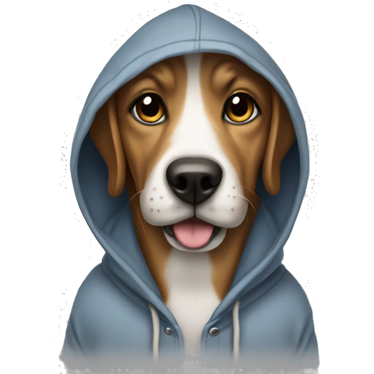 dog with hoodie emoji