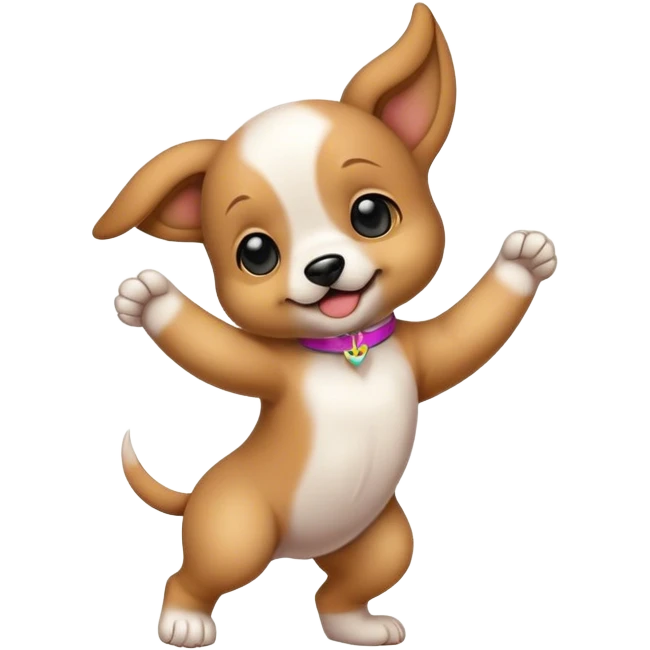 Dancing puppy  emoji