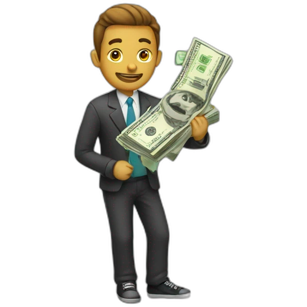 guy with money emoji