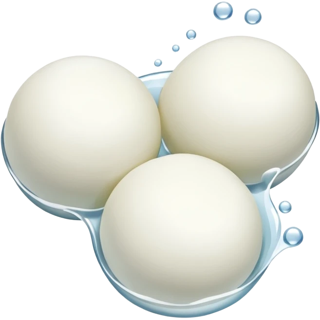 3 mozzarelle con un po di acqua emoji