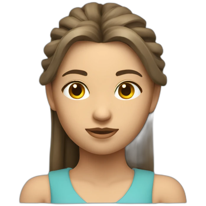 Osetian kavkaz 3D girl emoji