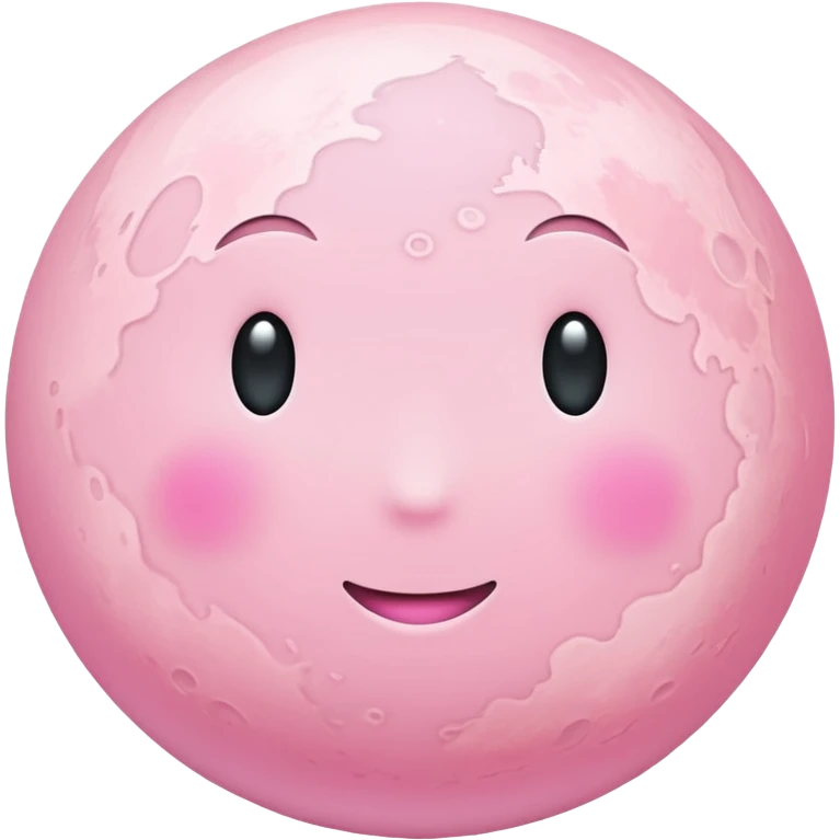 pastel pink moon emoji