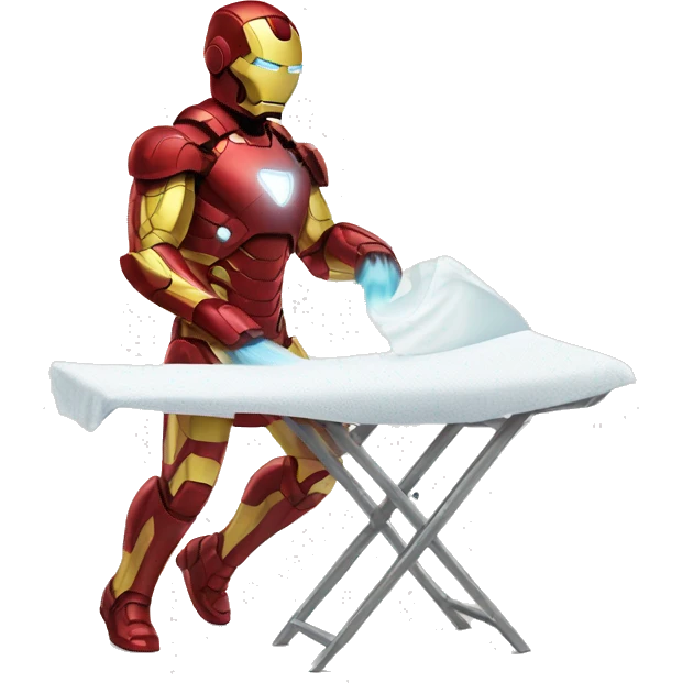 ironman ironing clothes emoji