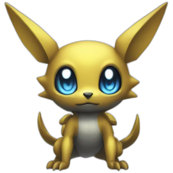 tiny cyber pokemon full body emoji