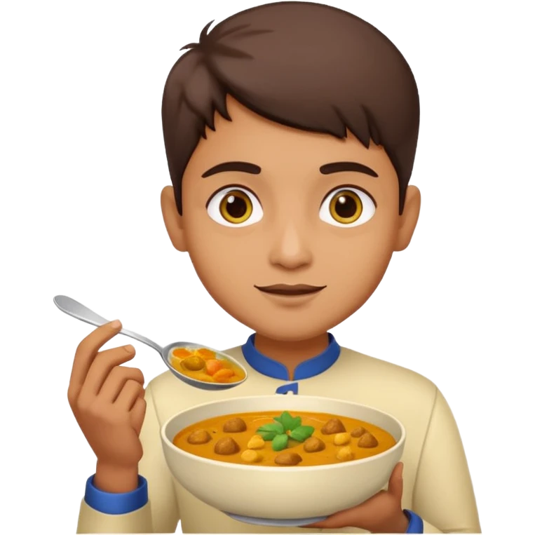 Индус с соусом карри emoji