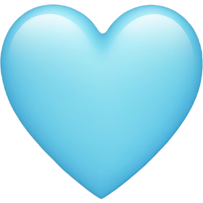 Light blue heart emoji
