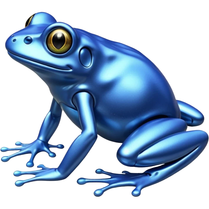 bionic blue frog emoji