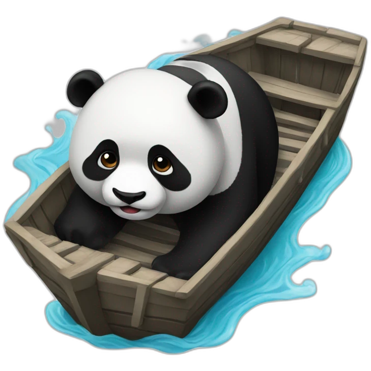 sinking panda  emoji