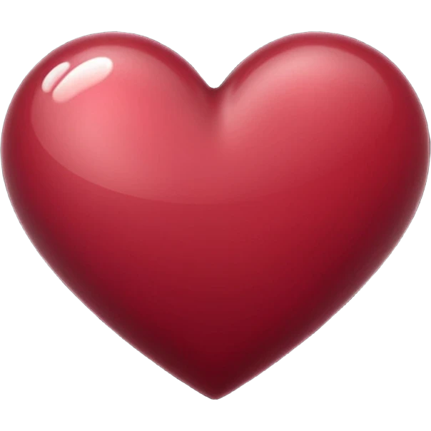 Burgundy Heart emoji