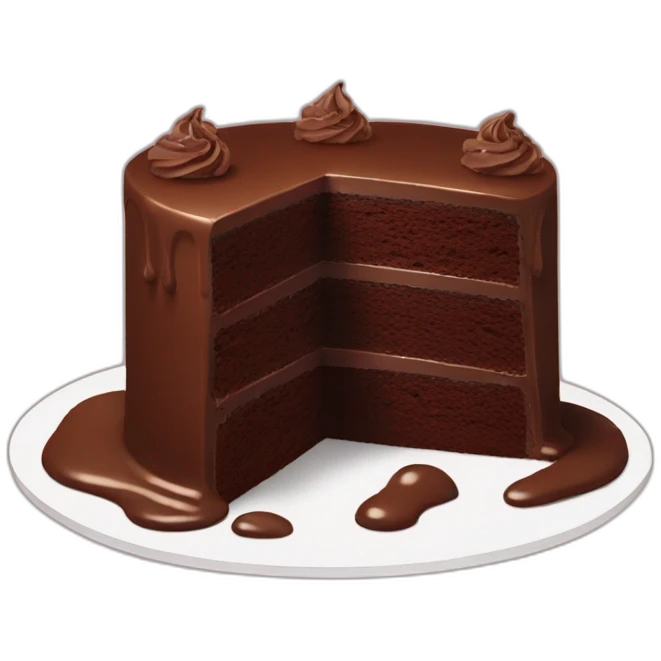 chocolate cake emoji