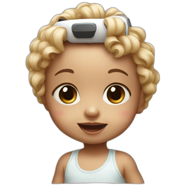 Baby with vr headset emoji