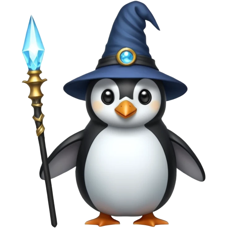 Penguin Wizard emoji