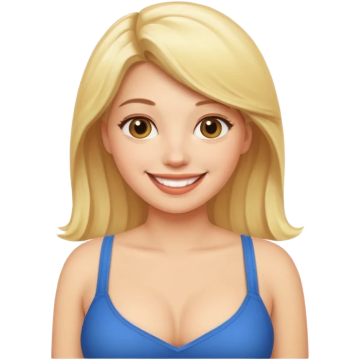 Blonde big butt emoji